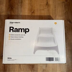 Ramp For Cat Litter Robot 4 By Whisker Stairs Steps White Easy Access New OEM